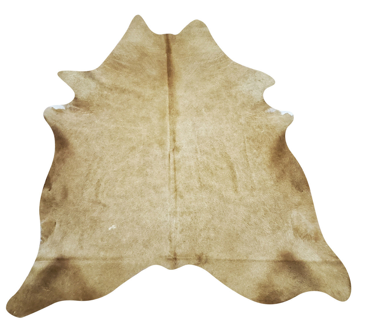 Add a stylish touch to your home with this unique light brown cowhide rug. Ideal for adding texture and warmth to any room, this rug is sure to make a statement.