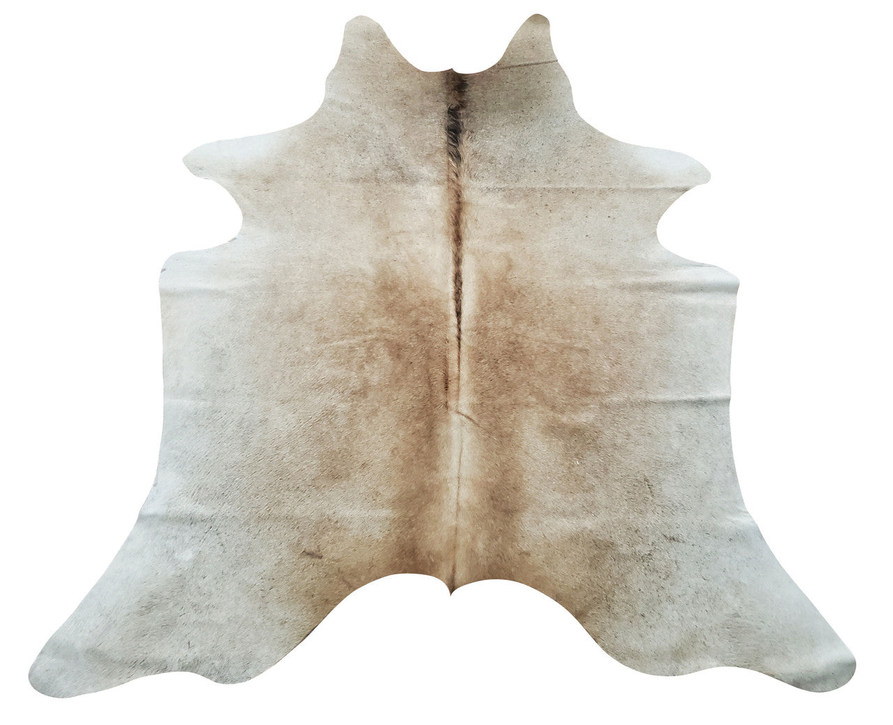 Gray Beige Tan Cowhide Rug