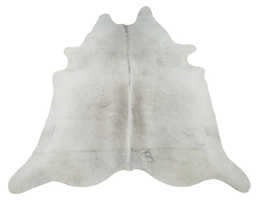 Free shipping all over British Columbia, Vancouver this grey cowhide rug mostly white with some tan and grey in 5 X 7 
