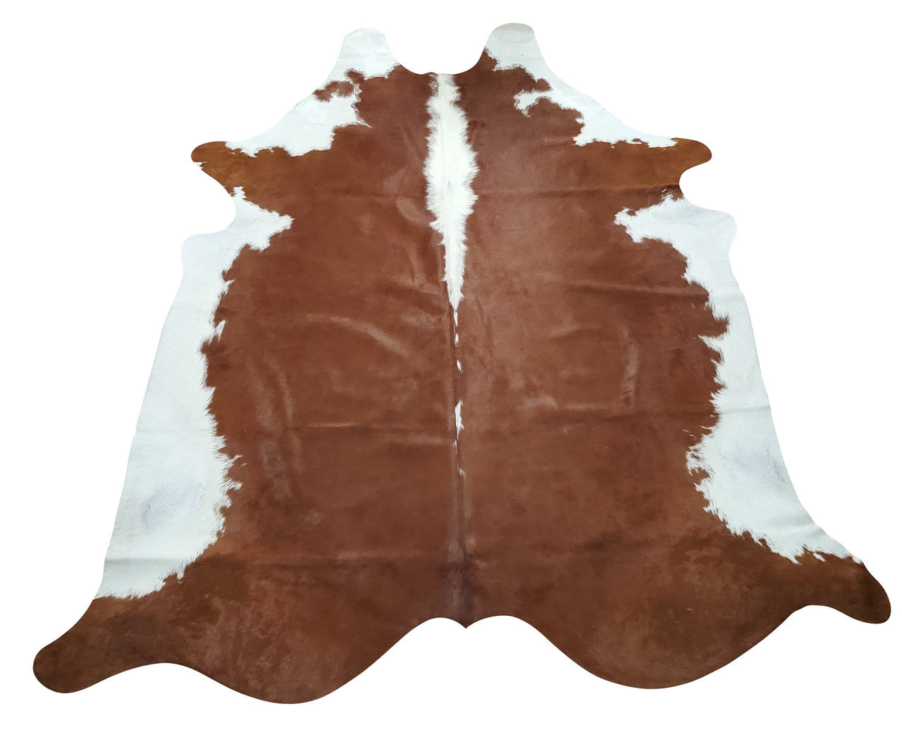 Brown Hereford Cowhide Rug 6.5ft x 6.2ft