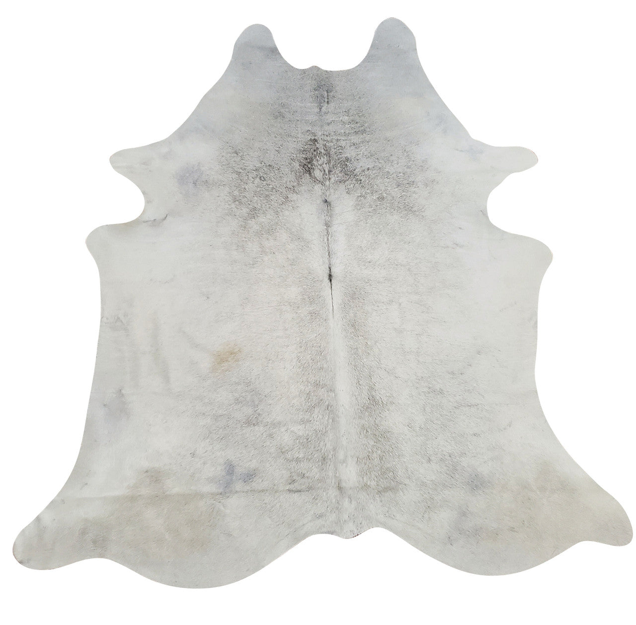 One of a kind cowhide area rugs in light grey white for sale near me. 
