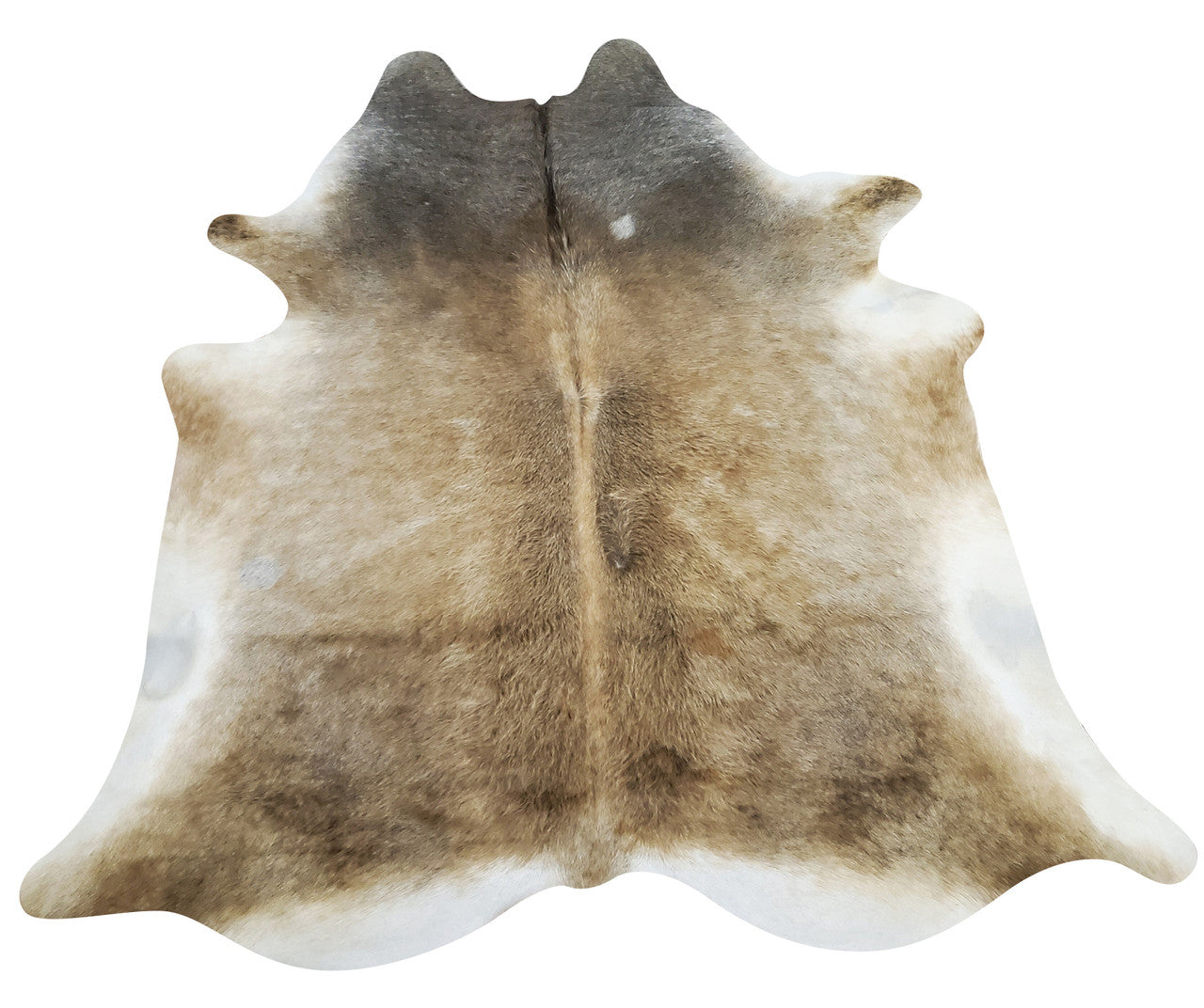 Tan Real Cowhide Rug 95 X 80 Inches