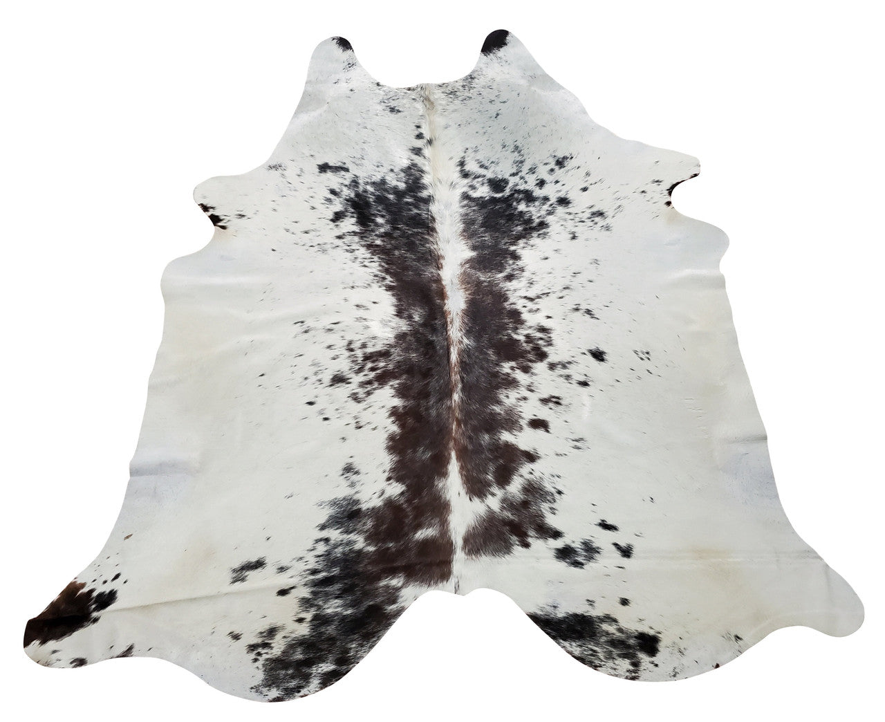 Natural Cowhide Rug Speckled 7ft x 6.5ft