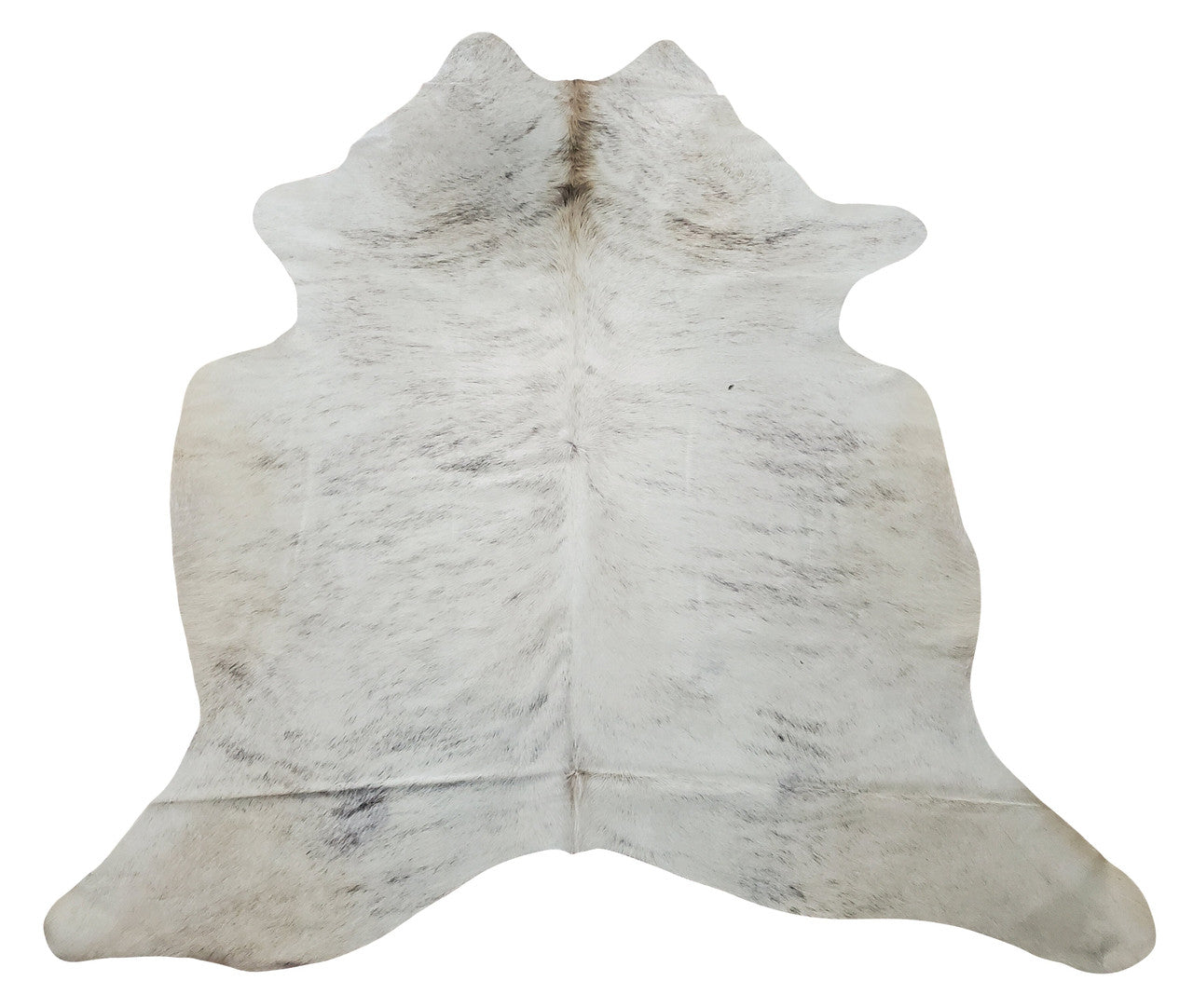 This brindle cowhide rug is incredibly luxurious, the grey makes it the perfect centerpiece for any room and the natural style makes it feel warmer. 
