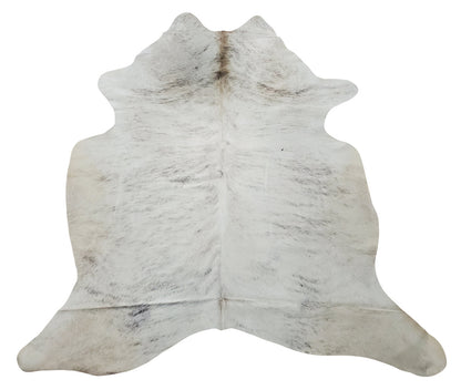 This brindle cowhide rug is incredibly luxurious, the grey makes it the perfect centerpiece for any room and the natural style makes it feel warmer. 
