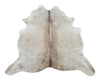 Medium Tan Cowhide Rug 85 X 72 Inches