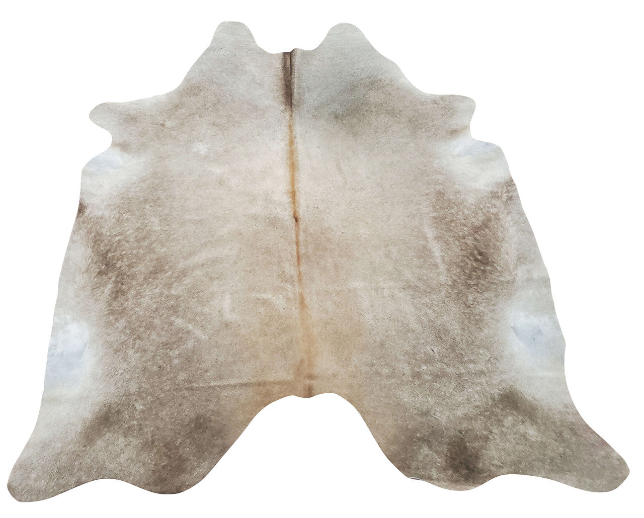 A beautiful combination of light beige makes this cowhide rug the best choice for any space whether its your home or a boutique. 
