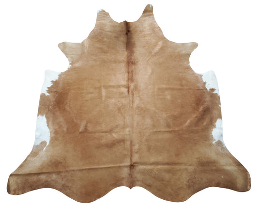 This beige brown cowhide rug is of superb quality, it is extremely chic and stylish, it will be perfect for any nursery or mudroom. 
