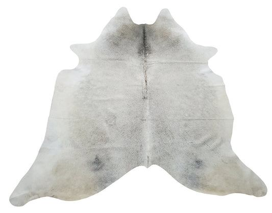 If you move to a new house either a small studio or ranch house this cowhide rug will tie the room together, natural light grey pattern.