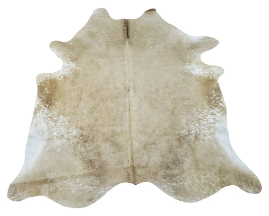 Brazilian beige white cowhide rug works wonder in any space in your house, one a kind and beautiful with a luxurious touch.