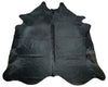 Black cowhide rug Cochrane are soft, smooth, free shipping in Canada 8 X 8 Cowhide rug in dyed black shade with back finished to suede great for layering