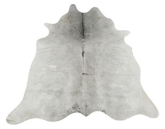 This new solid light gray cowhide rug is an extra statement piece, it will look stunning in your dining room, it will make it cozy and warm with a touch of chic. 