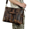 Full Grain Leather Messenger Bag for Men