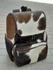 Cowhide backpack custom made to order in unique and exotic patterns.