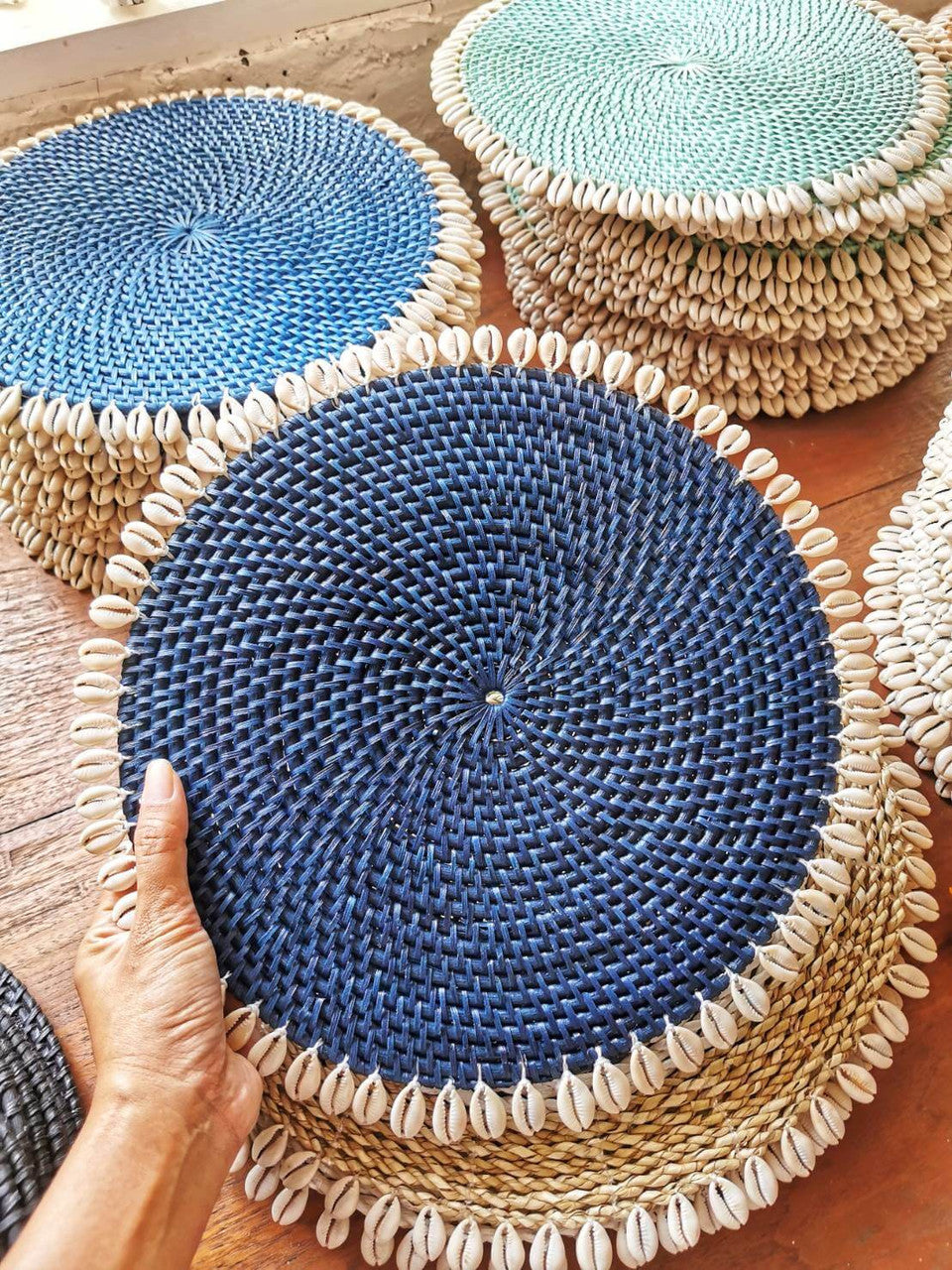 Lovely rattan placemats and coasters very attractive indeed. All rattan round placemats arrived very promptly, nicely packed and good communication.