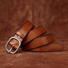Women’s Leather Jeans Belt with Removable Pin Buckle