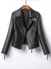 Women Slim Fit Genuine Leather Moto Jacket