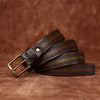 Top Grain Leather Belt for Women with Embossed Detail