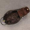 Leather Dopp Kit for Men in Black Top-Grain Cowhide