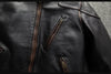 Men’s Heavyweight Genuine Leather Biker Jacket