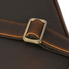 Retro crazy horse leather slim briefcase