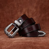 Leather Belt with Buckle for Women in Top-Grain Cowhide