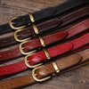 Women’s Genuine Leather Belt in Top-Grain Cowhide with Pin Buckle
