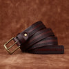 Top Grain Leather Belt for Women with Embossed Detail