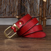 Women’s Genuine Leather Belt in Top-Grain Cowhide with Pin Buckle