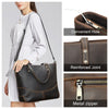 Leather Laptop Tote with Luggage Sleeve