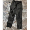 Genuine sheepskin cropped leather pants