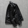 Men’s Genuine Calfskin Black Leather Jacket