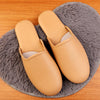 Mule Slippers for Women with Closed Toe Leather Upper