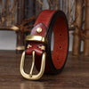 Women’s Genuine Leather Belt in Top-Grain Cowhide with Pin Buckle