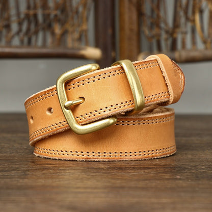 Women’s Leather Belt for Jeans in Top-Grain Cowhide