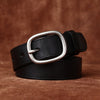 Women’s Leather Jeans Belt with Removable Pin Buckle