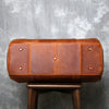 Retro crazy horse leather travel duffel bag