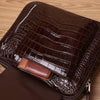 Genuine leather men’s crocodile texture crossbody sling bag