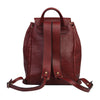 Retro cowhide leather backpack for women