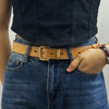Women’s Leather Belt for Jeans in Top-Grain Cowhide