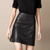 Women A-Line Genuine Sheepskin Leather Skirt