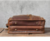 Brown Top Grain Leather Airport Messenger Bag