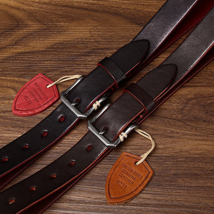 Women’s Leather Belt in Two-Tone Top-Grain Cowhide