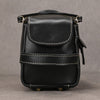 Leather Dopp Kit for Men in Black Top-Grain Cowhide