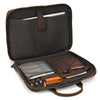 Retro crazy horse leather slim briefcase