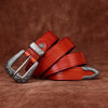 Leather Belt with Buckle for Women in Top-Grain Cowhide