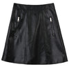 Women A-Line Genuine Sheepskin Leather Skirt