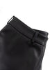 Genuine sheepskin high waist leather shorts for women