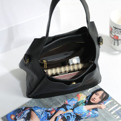 Women Soft Leather Underarm Shoulder Bag