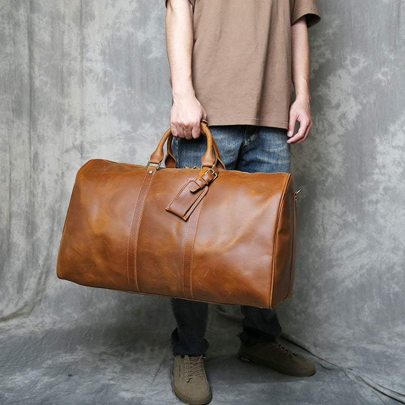 Large leather Men Duffle Bags